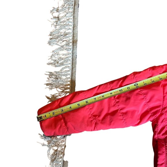 🌸 North Face Reversible Mossbud Swirl Jacket Pink Girls 6-8 Fuzzy Fleece - Picture 7 of 7